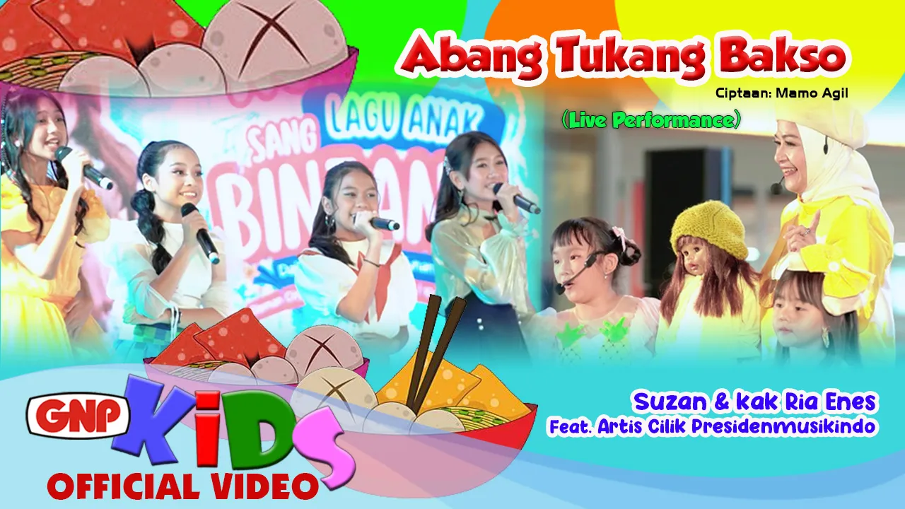 Live Performance Suzan & Kak Ria Enes menyanyikan “Abang Tukang Bakso” hanya di Channel YouTube GNP Music