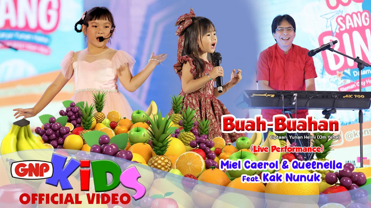 Live Performance Miel Caerol, Queenella, Feat. Kak Nunuk Membawakan “Buah-Buahan”