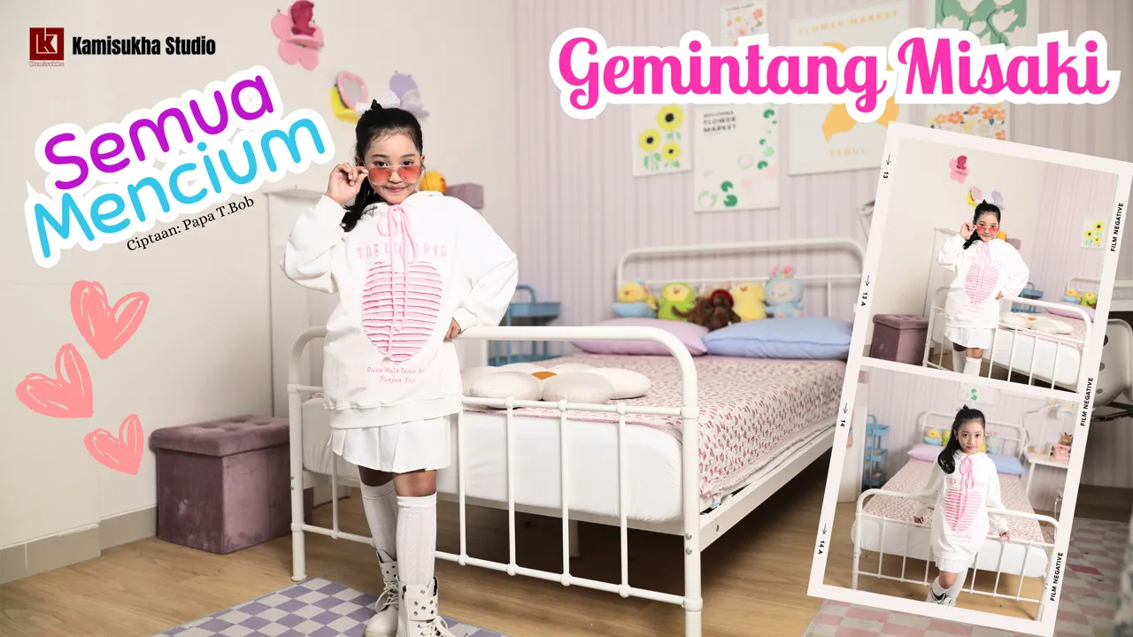 Siap menghadirkan lagu penuh cinta yang menyentuh hati! Gemintang Misaki, “Semua Mencium”, ciptaan Papa T. Bob. 🎶💖
