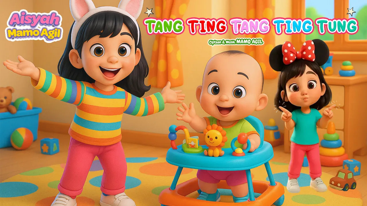 Lagu Animasi Seru 2025, “Tang Ting Tang Ting Tung” – Aisyah Mamo Agil
