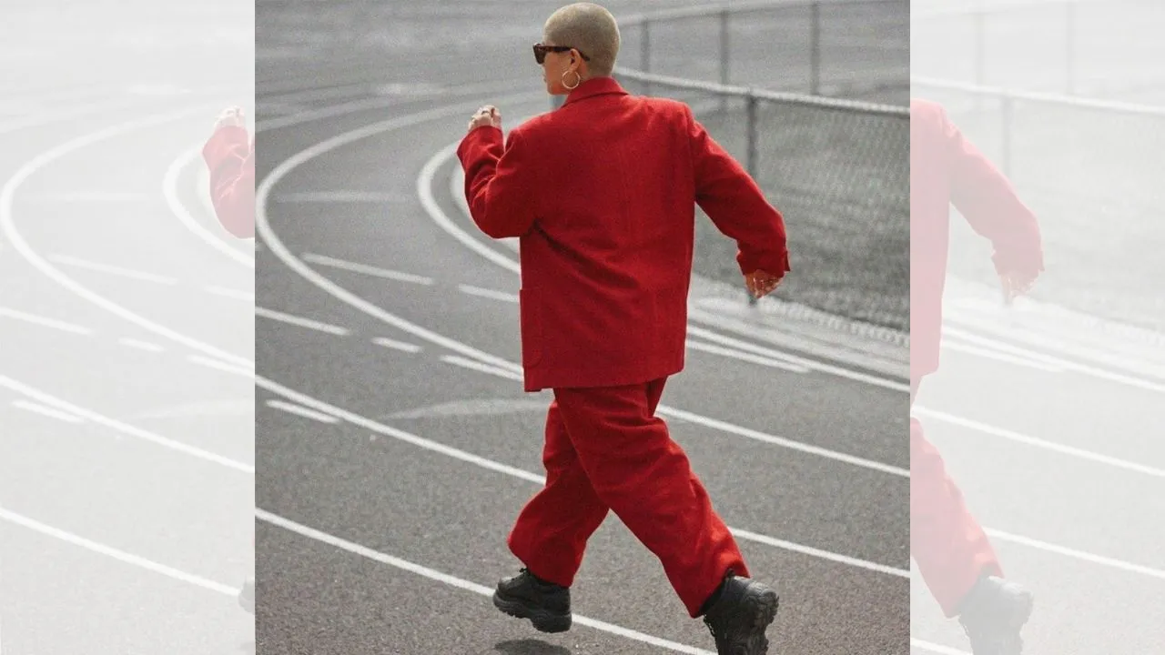 Gema Nada Pertiwi lari