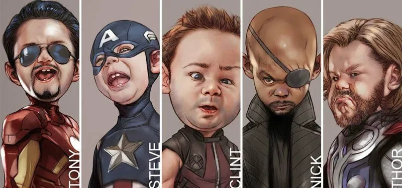Versi Imut Karakter The Avengers