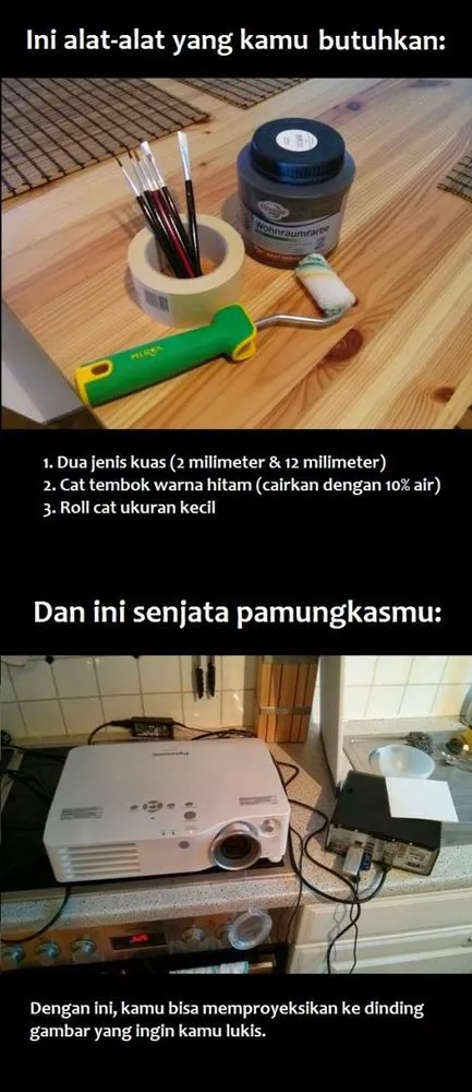Cara Keren Melukis Dinding Tanpa Harus Bisa Menggambar 10