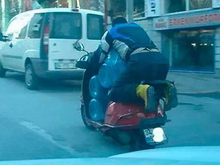 Kocak! Kompilasi Foto Sepeda Motor Kelebihan Muatan 42