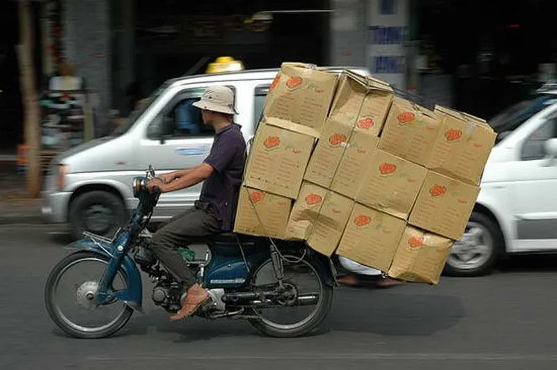 Kocak! Kompilasi Foto Sepeda Motor Kelebihan Muatan 46