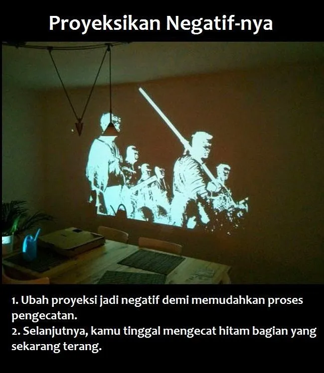Cara Keren Melukis Dinding Tanpa Harus Bisa Menggambar 13