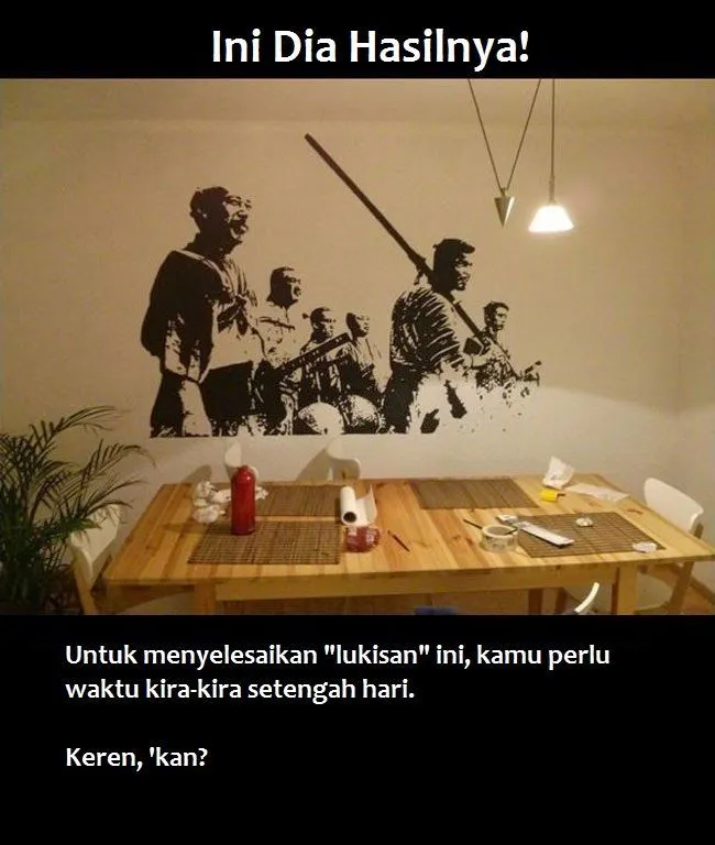 Cara Keren Melukis Dinding Tanpa Harus Bisa Menggambar 15