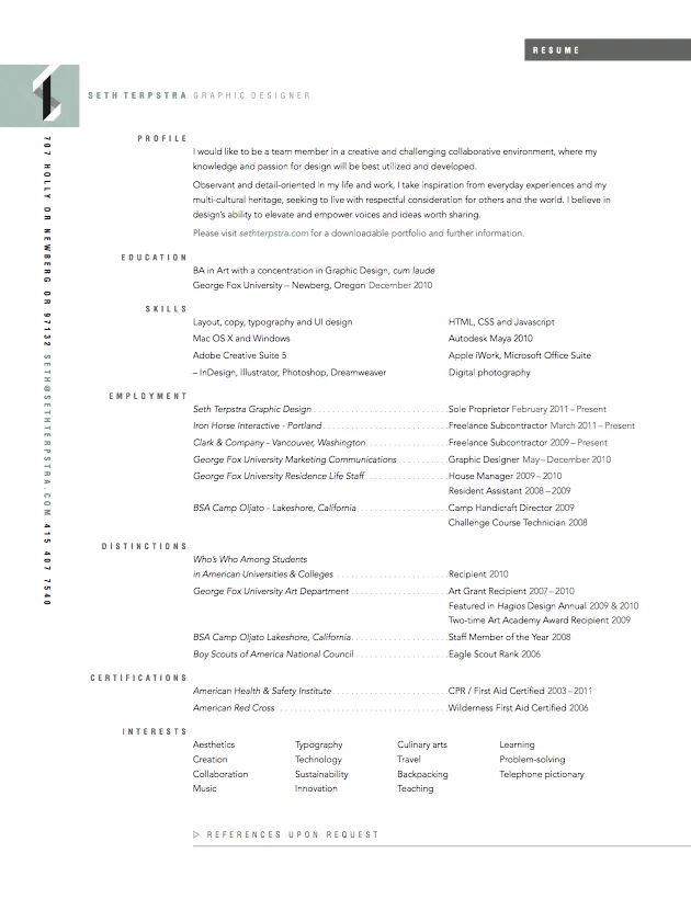 Ini Dia, Desain-Desain CV Keren Yang Bisa Kamu Sontek! 16