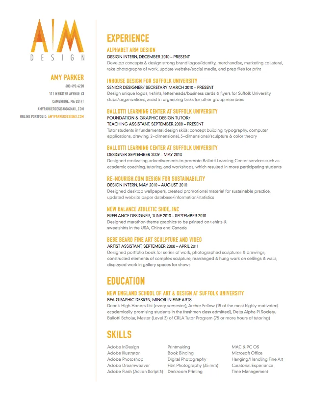 Ini Dia, Desain-Desain CV Keren Yang Bisa Kamu Sontek! 19