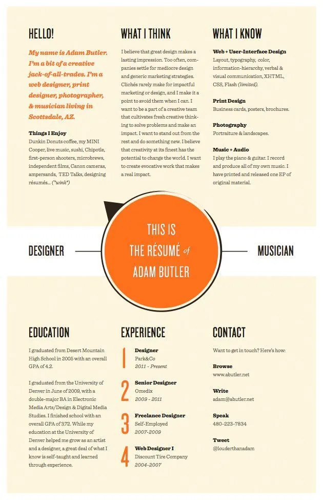 Ini Dia, Desain-Desain CV Keren Yang Bisa Kamu Sontek! 15