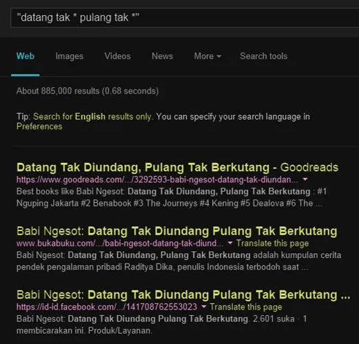 Lakukan Trik-Trik Google Search Berikut Biar Aktivitas Googling-mu Maksimal! 19