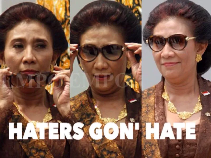 Kumpulan Memes Lucu Susi Pudjiastuti, Menteri Baru Kita yang Nyentrik! 27