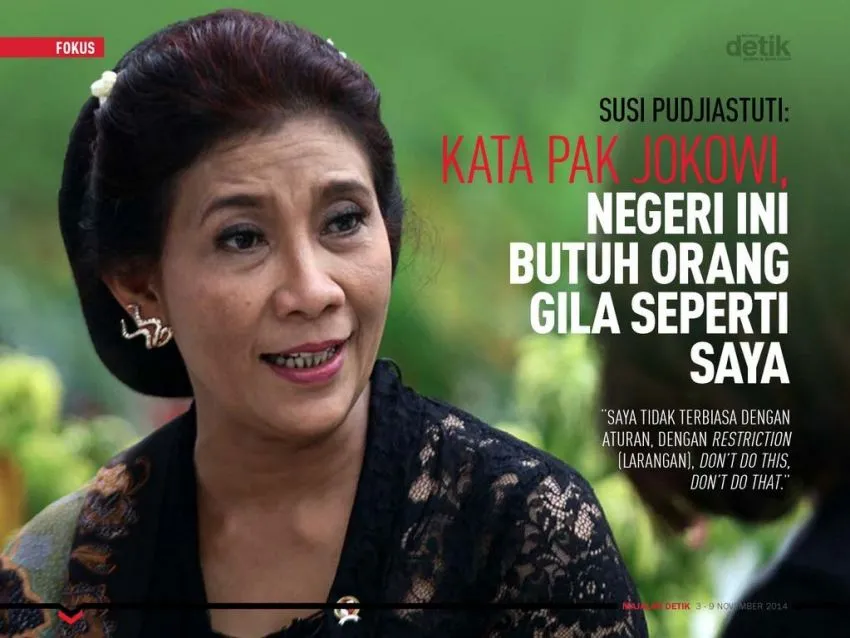 Kumpulan Memes Lucu Susi Pudjiastuti, Menteri Baru Kita yang Nyentrik! 22