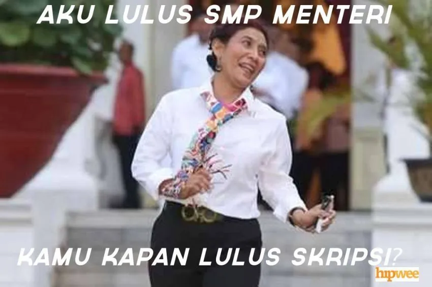 Kumpulan Memes Lucu Susi Pudjiastuti, Menteri Baru Kita yang Nyentrik! 16