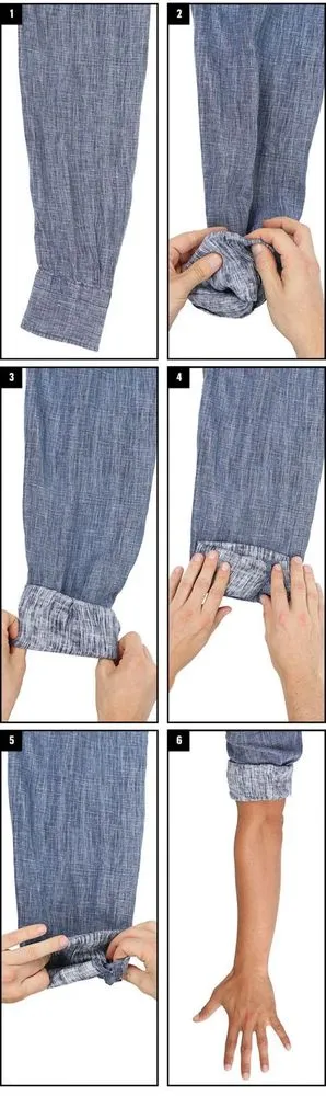 Tips Tampil Ganteng Dengan Kemeja Lengan Panjang yang Hanya Butuh Menggulung Lengan 14