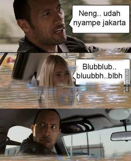 Kumpulan Meme #JakartaBanjir yang Membuktikan Bahwa Bencana Terasa Ringan Jika Ditanggapi Positif 20