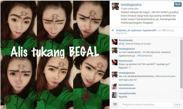 12 Style #TantanganAlis yang Jauh Lebih Cetar Daripada Alis Syahrini 14