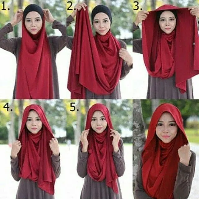 8 Tutorial Hijab Menutup Dada, Bergaya Sedikit Berbeda 12