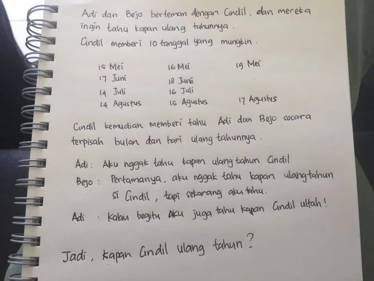 Kalau Kamu Emang Cerdas, Coba Jawab Soal Ini Dengan Benar! 13
