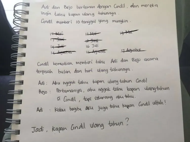 Kalau Kamu Emang Cerdas, Coba Jawab Soal Ini Dengan Benar! 19