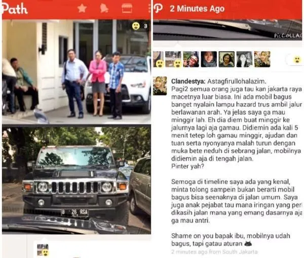 Hummer Hitam Lawan Arus Lalu Berhenti Dan Bikin Jalanan Tambah Macet 3