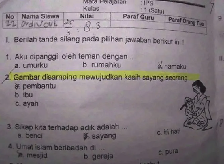 16 Jawaban Soal Ujian yang Pasti Bikin Sang Guru Terpingkal-pingkal 21