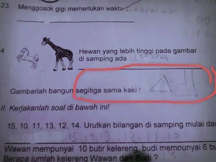 16 Jawaban Soal Ujian yang Pasti Bikin Sang Guru Terpingkal-pingkal 18