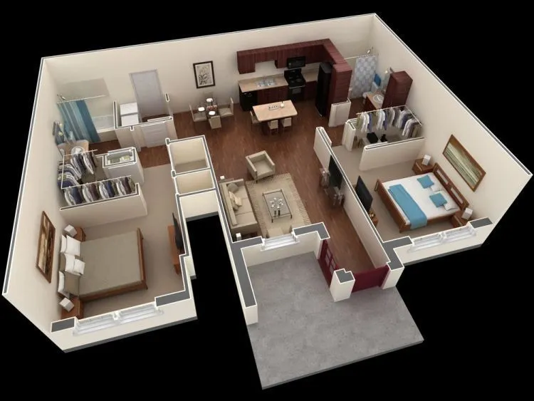 Jika Kamu Ingin Punya Rumah Minimalis yang Nyaman, 10 Desain Rumah 3D Ini Bisa Jadi Inspirasi Hunian Bersama Keluarga Kecilmu Di Masa Depan 10