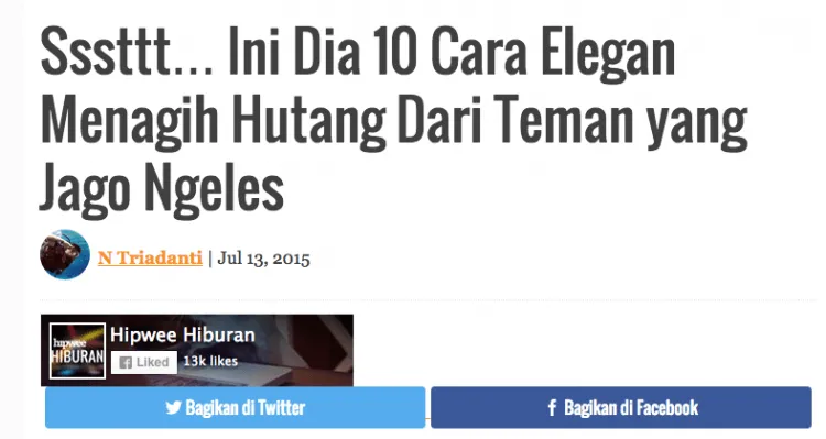 Sssttt... Ini Dia 10 Cara Elegan Menagih Hutang Dari Teman yang Jago Ngeles 20
