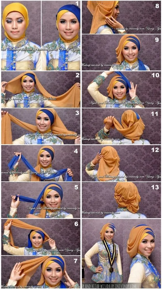 7 Tutorial Gaya Jilbab Ini Memang Butuh Sedikit Usaha, Tapi Keanggunan Akan Kamu Dapat Setelahnya 13