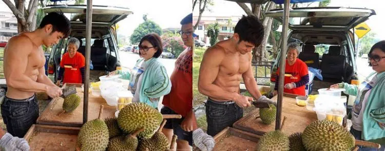 Kayaknya Belah Duren Sama Tukang Durian Ganteng Ini Enak Deh! Gimana Menurutmu? 11