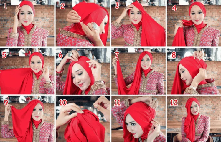 7 Tutorial Gaya Jilbab Ini Memang Butuh Sedikit Usaha, Tapi Keanggunan Akan Kamu Dapat Setelahnya 11