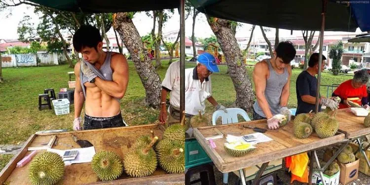 Kayaknya Belah Duren Sama Tukang Durian Ganteng Ini Enak Deh! Gimana Menurutmu? 15
