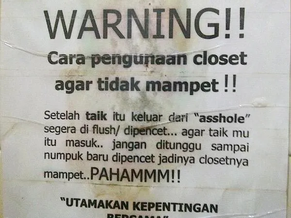 14 Tulisan-tulisan Kocak di WC Umum yang Bisa Bikin Kamu Pipis Celana 24