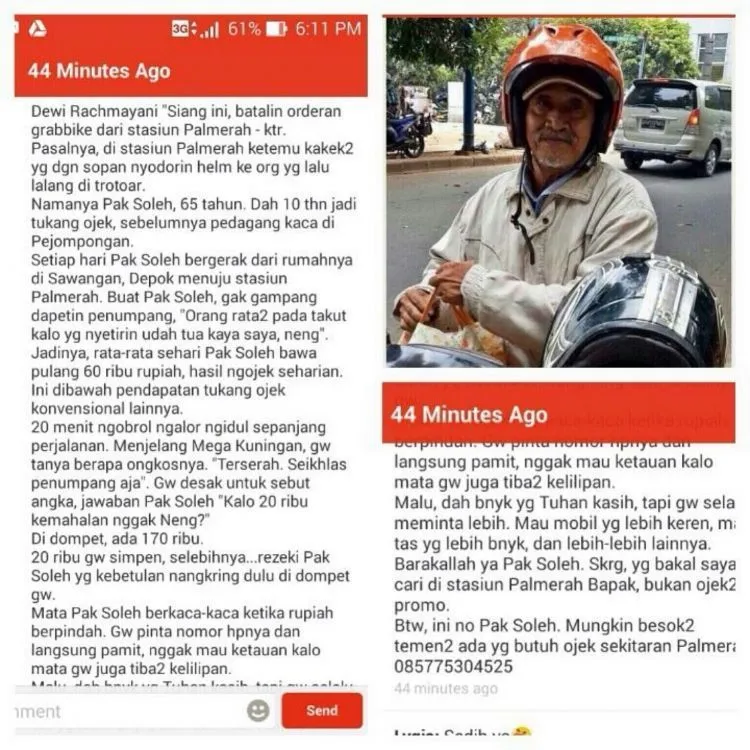 Mereka Sebenarnya Lebih Butuh Rejeki. Kita Saja yang Terlalu Malas Untuk Repot Sesekali 4