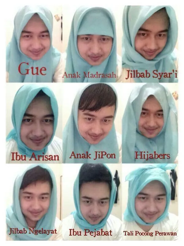 Macam-macam mode jilbab