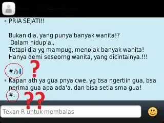 SMS yang gue dapet dari anak sebel-ah
