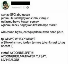 status Facebook orang diberanda gue