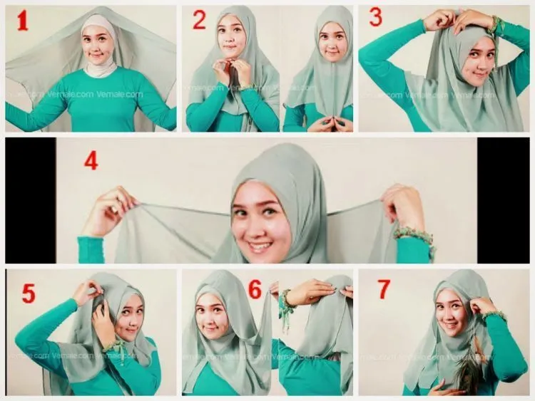 Malas Atau Nggak PD Pakai Pashmina? 7 Tutorial Ini Bikin Kamu Tetap Modis Pakai Jilbab Paris 8