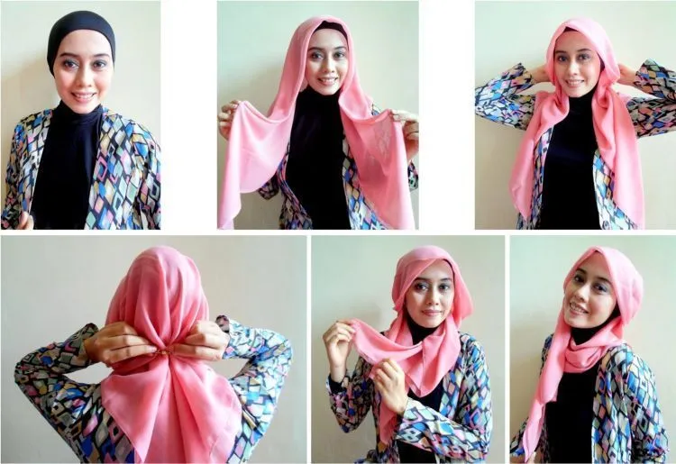 Malas Atau Nggak PD Pakai Pashmina? 7 Tutorial Ini Bikin Kamu Tetap Modis Pakai Jilbab Paris 14