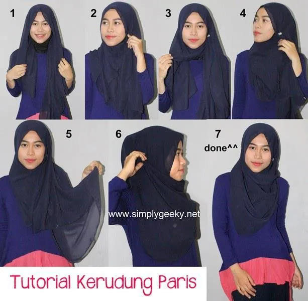 Malas Atau Nggak PD Pakai Pashmina? 7 Tutorial Ini Bikin Kamu Tetap Modis Pakai Jilbab Paris 12