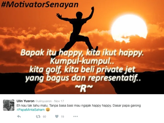 Enggak Tahan dengan Kelakuan #MamaMintaPulsa Sekarang #PapaMintaSaham, deh! 10