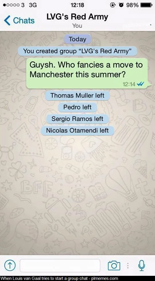 10 Meme Paling Lucu yang Menggambarkan Drama Van Gaal dan MU 13
