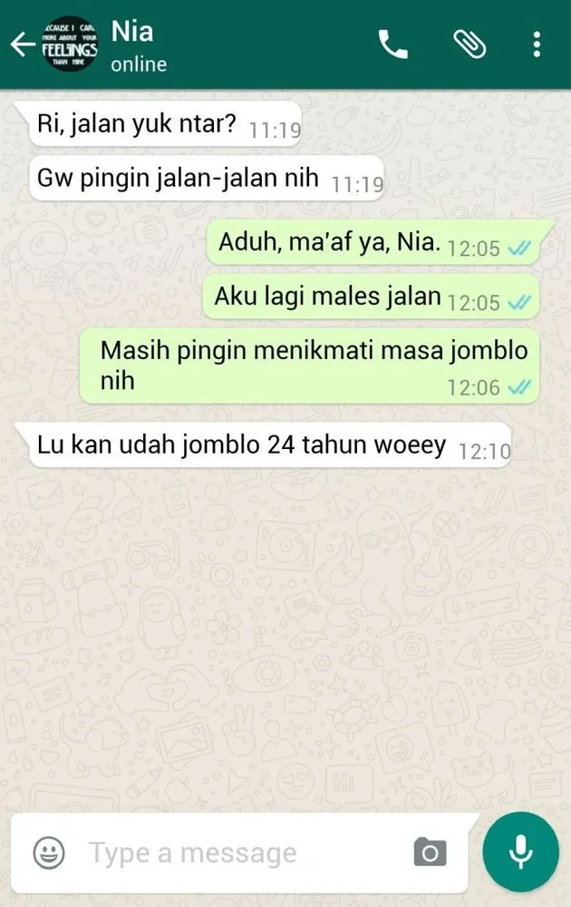 Mau Tahu Kamu Jomblo Macam Apa? Cek 12 Jenis Jomblo Berdasar Cara Balas Chat-nya 22