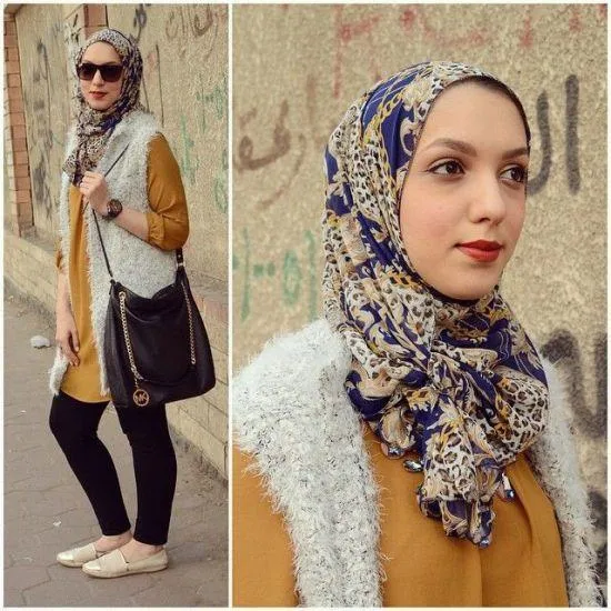 9 Gaya Jilbab Dengan Vest Ini, Bikin Tampilanmu Tambah Santun dan Menarik Hati! 13