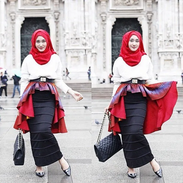 7 Referensi Rok dan Dress Lucu Untuk Kamu, Cewek Berhijab yang Nggak Suka Pakai Celana 14
