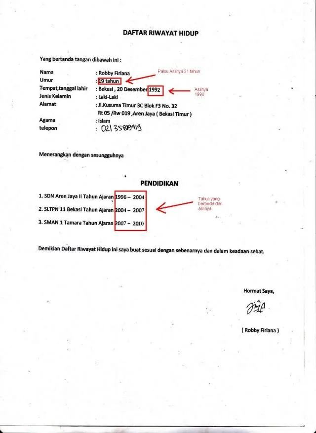 Berikan informasi asli dan benar