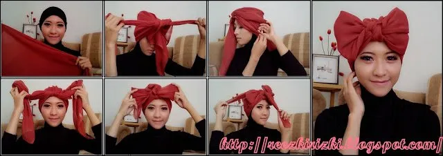 10 Gaya Hijab Segi Empat yang Beda. Buat Pipi Chubby Sampai Gaya Turban Ada! 16