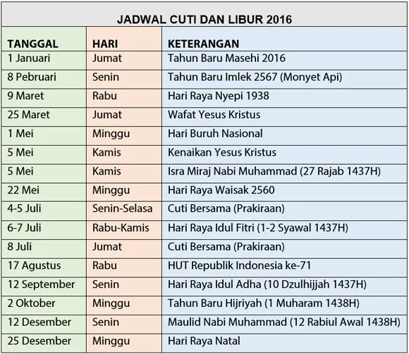 liat libur banyak banget gini, yakin ga mau nabung?