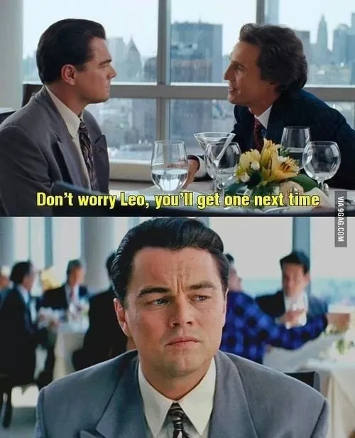 20 Meme Kocak Soal Perjuangan Leo Sampai Dapat Oscar. Akhirnya Leo Menang! 29
